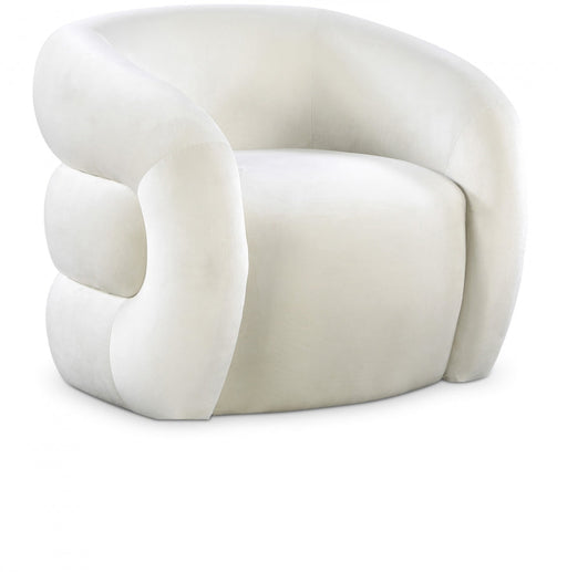 Roxbury Cream Velvet Accent Chair - 525Cream - Vega Furniture