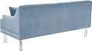 Roxy Light Blue Velvet Sofa - 635SkyBlu-S - Vega Furniture