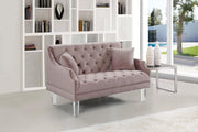 Roxy Pink Velvet Loveseat - 635Pink-L - Vega Furniture