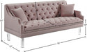 Roxy Pink Velvet Sofa - 635Pink-S - Vega Furniture