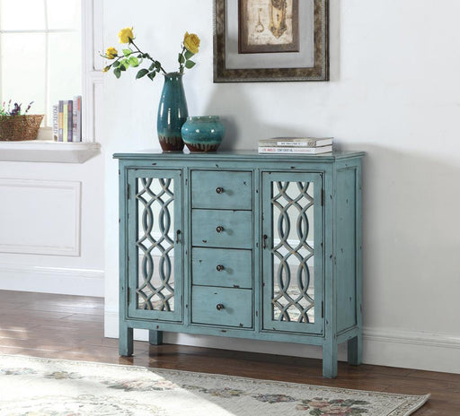 Rue Antique Blue 4-Drawer Accent Cabinet - 950736 - Vega Furniture