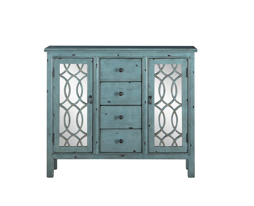 Rue Antique Blue 4-Drawer Accent Cabinet - 950736 - Vega Furniture