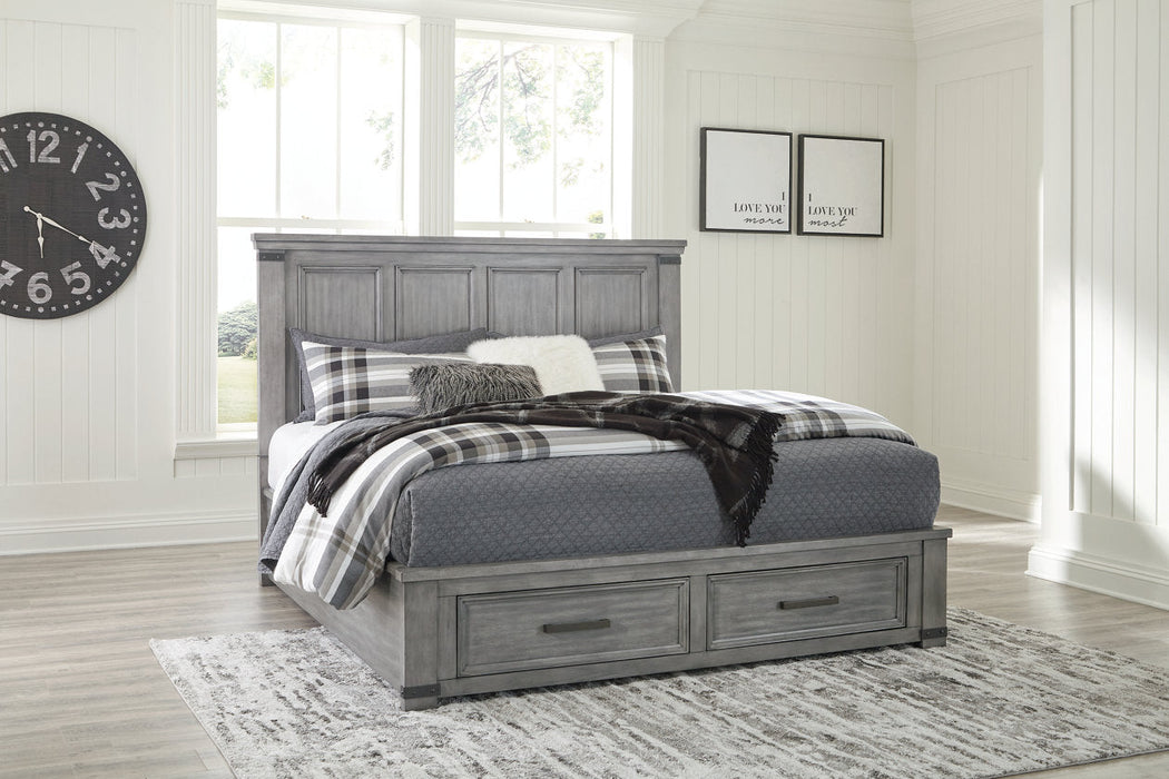 Russelyn Gray Queen Storage Bed - SET | B772-57 | B772-54S | B772-96 - Vega Furniture