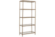 Ryandale Antique Brass Finish Bookcase - A4000441 - Vega Furniture