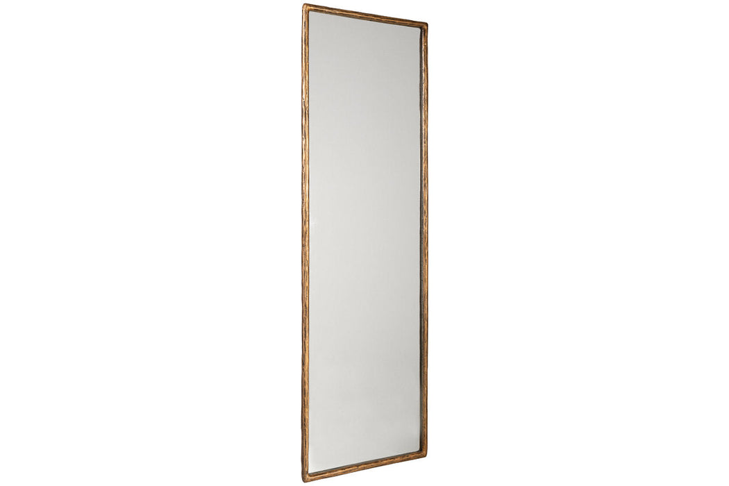 Ryandale Antique Brass Finish Floor Mirror - A8010265 - Vega Furniture