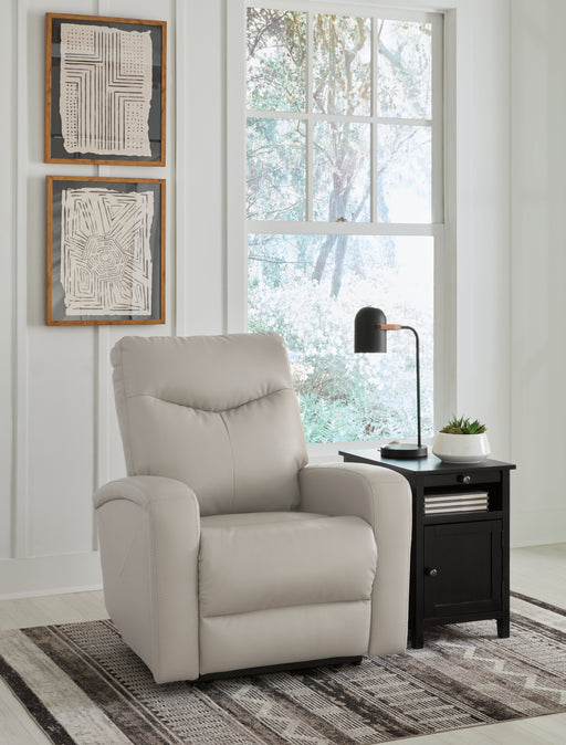 Ryversans Dove Gray Power Recliner - 4610406 - Vega Furniture