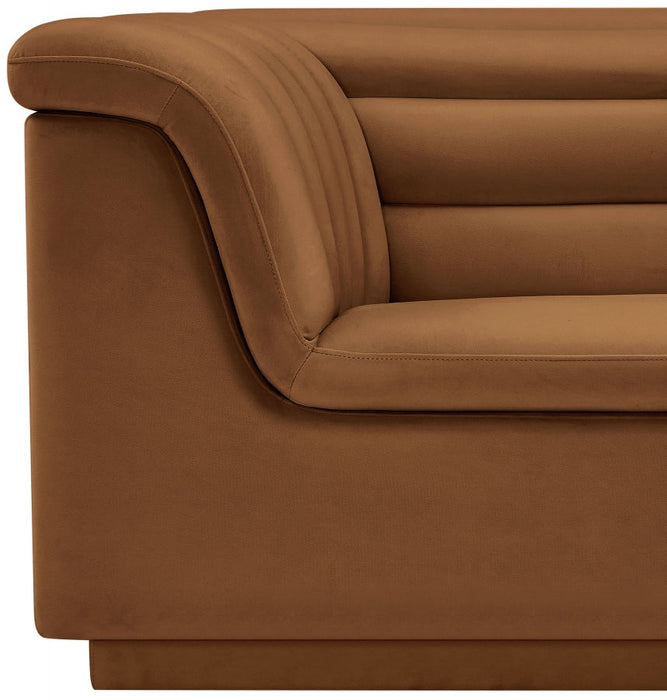 Saddle Cascade Velvet Fabric Chair - 192Saddle-C - Vega Furniture