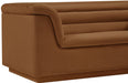 Saddle Cascade Velvet Fabric Loveseat - 192Saddle-L - Vega Furniture