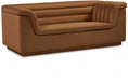 Saddle Cascade Velvet Fabric Loveseat - 192Saddle-L - Vega Furniture