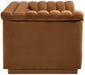 Saddle Cascade Velvet Fabric Loveseat - 192Saddle-L - Vega Furniture