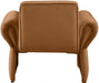 Saddle Fleurette Velvet Accent Chair - 409Saddle - Vega Furniture