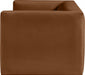 Saddle Henson Velvet Loveseat - 665Saddle-L - Vega Furniture