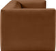 Saddle Henson Velvet Sofa - 665Saddle-S - Vega Furniture