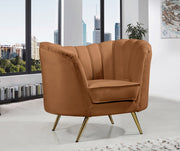 Saddle Margo Velvet Chair - 622Saddle-C - Vega Furniture