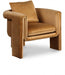 Saddle Sloan Velvet Accent Chair - 424Saddle - Vega Furniture