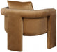 Saddle Sloan Velvet Accent Chair - 424Saddle - Vega Furniture