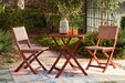 Safari Peak Brown Outdoor Table and Chairs, Set of 3 - P201-049 - Vega Furniture