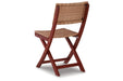 Safari Peak Brown Outdoor Table and Chairs, Set of 3 - P201-049 - Vega Furniture