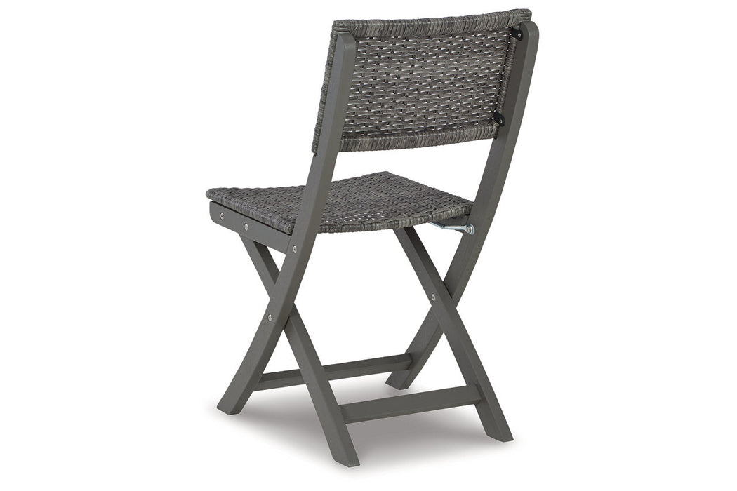 Safari Peak Gray Outdoor Table and Chairs, Set of 3 - P201-050 - Vega Furniture