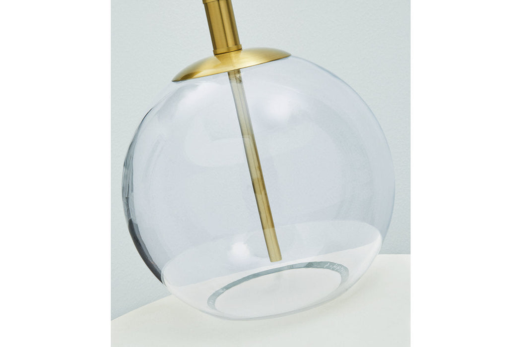 Samder Clear/Brass Finish Table Lamp - L430744 - Vega Furniture