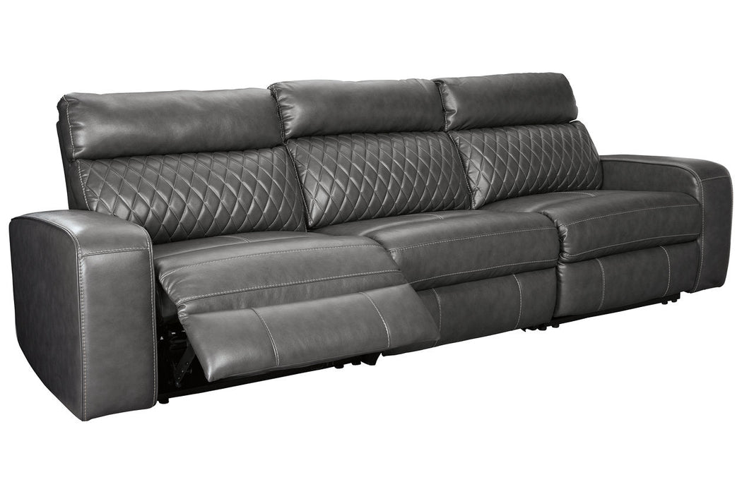 Samperstone Gray 3-Piece Power Reclining Sofa - SET | 5520346 | 5520362 | 5520358 - Vega Furniture