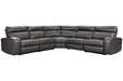 Samperstone Gray 5-Piece Power Reclining Sectional - SET | 5520319 | 5520346 | 5520358 | 5520362 | 5520377 - Vega Furniture