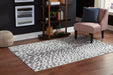Samya Black/White/Gray Medium Rug - R405022 - Vega Furniture