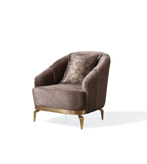 Santana Coffee Velvet Chair - SANTANACOFFEE-CHAIR - Vega Furniture