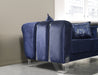 Santana Navy Velvet Living Room Set - SANTANANAVY-SL - Vega Furniture