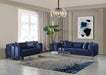 Santana Navy Velvet Living Room Set - SANTANANAVY-SL - Vega Furniture