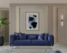 Santana Navy Velvet Living Room Set - SANTANANAVY-SL - Vega Furniture