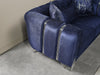 Santana Navy Velvet Living Room Set - SANTANANAVY-SL - Vega Furniture