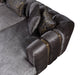 Santana Smoke Velvet Double Chaise Sectional - SANTANASMOKE-SEC - Vega Furniture