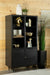 Santiago Matte Black Rectangular 4-Door Cabinet - 951134 - Vega Furniture