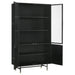 Santiago Matte Black Rectangular 4-Door Cabinet - 951134 - Vega Furniture