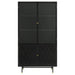 Santiago Matte Black Rectangular 4-Door Cabinet - 951134 - Vega Furniture