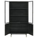 Santiago Matte Black Rectangular 4-Door Cabinet - 951134 - Vega Furniture