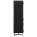 Santiago Matte Black Rectangular 4-Door Cabinet - 951134 - Vega Furniture