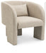 Sawyer Weaved Polyester Fabric Accent Chair Beige - 491Beige - Vega Furniture