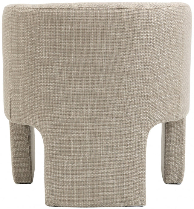 Sawyer Weaved Polyester Fabric Accent Chair Beige - 491Beige - Vega Furniture