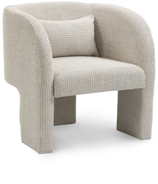 Sawyer Weaved Polyester Fabric Accent Chair Cream - 491Cream - Vega Furniture