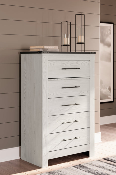 Schoenberg White Chest of Drawers - B1446-245 - Vega Furniture