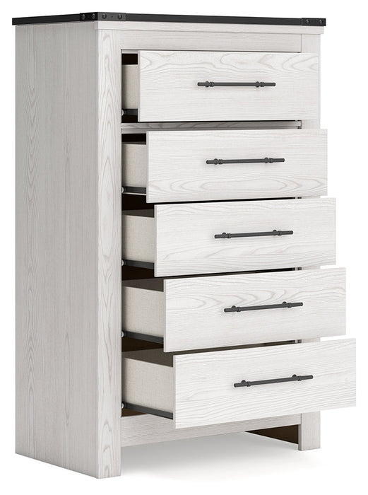 Schoenberg White Chest of Drawers - B1446-245 - Vega Furniture