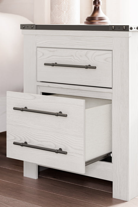 Schoenberg White Nightstand - B1446-92 - Vega Furniture