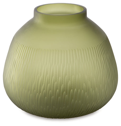 Scottyard Olive Green Vase - A2900007 - Vega Furniture