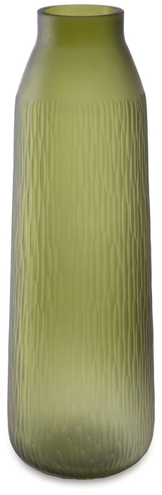 Scottyard Olive Green Vase - A2900009 - Vega Furniture