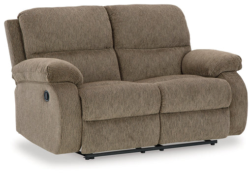 Scranto Oak Reclining Loveseat - 6650486 - Vega Furniture