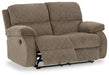 Scranto Oak Reclining Loveseat - 6650486 - Vega Furniture