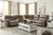 Segburg Driftwood 4-Piece Power Reclining Sectional - SET | 3430354 | 3430359 | 3430362 | 3430377 - Vega Furniture