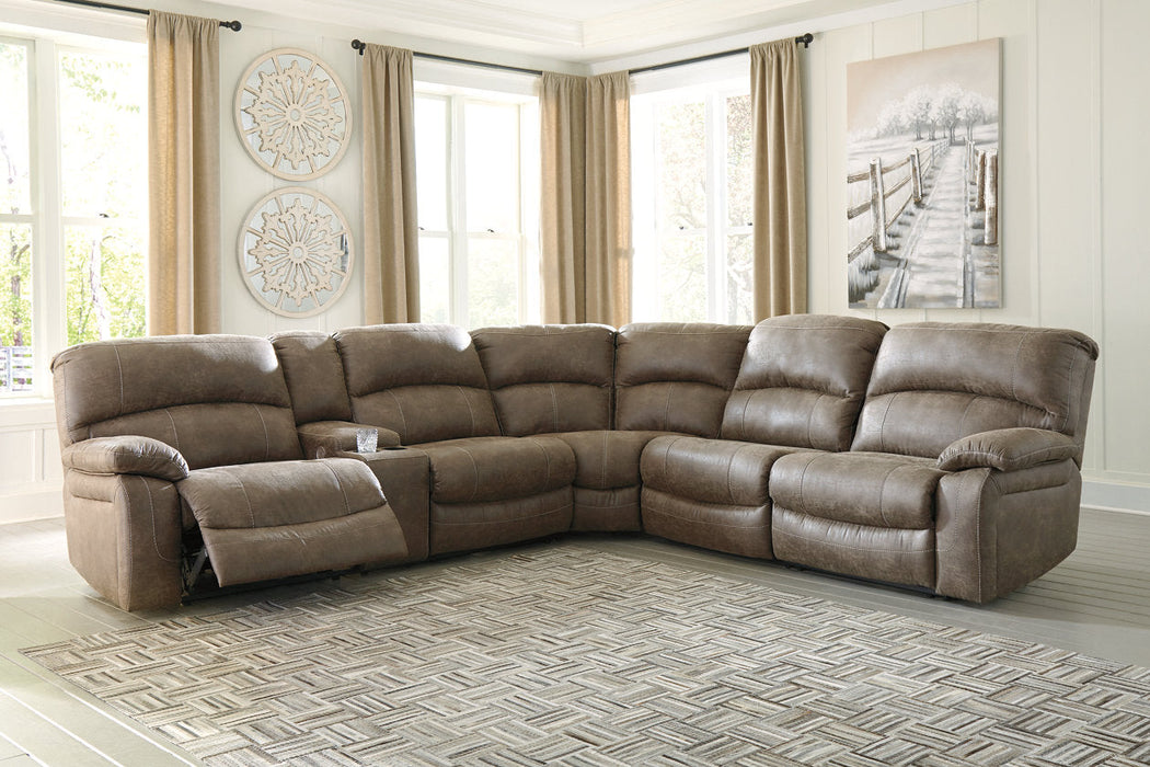 Segburg Driftwood 4-Piece Power Reclining Sectional - SET | 3430354 | 3430359 | 3430362 | 3430377 - Vega Furniture